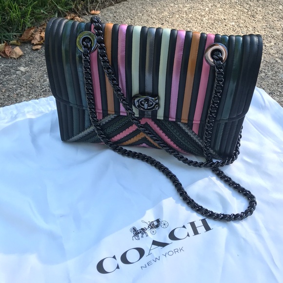 NWT Coach Colorblock Quilted Parker #26848 - Picture 3 of 7